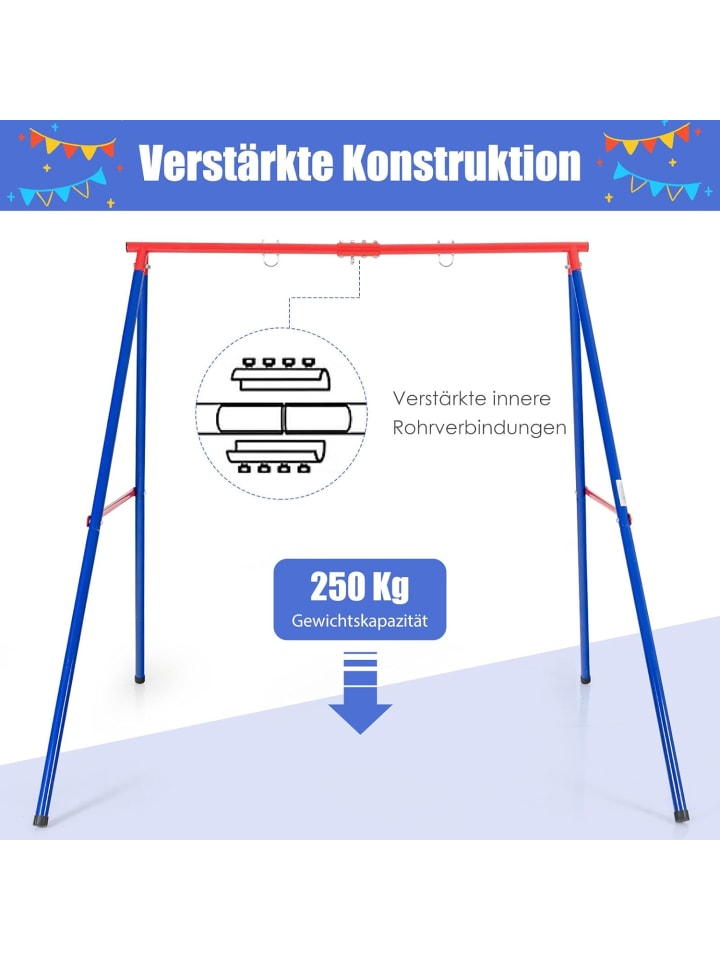 COSTWAY Schaukelgestell in Rot günstig kaufen onesize