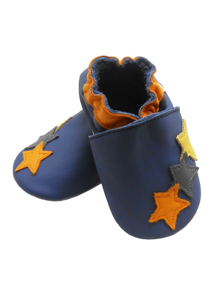 Yalion Leder-Krabbelschuhe 