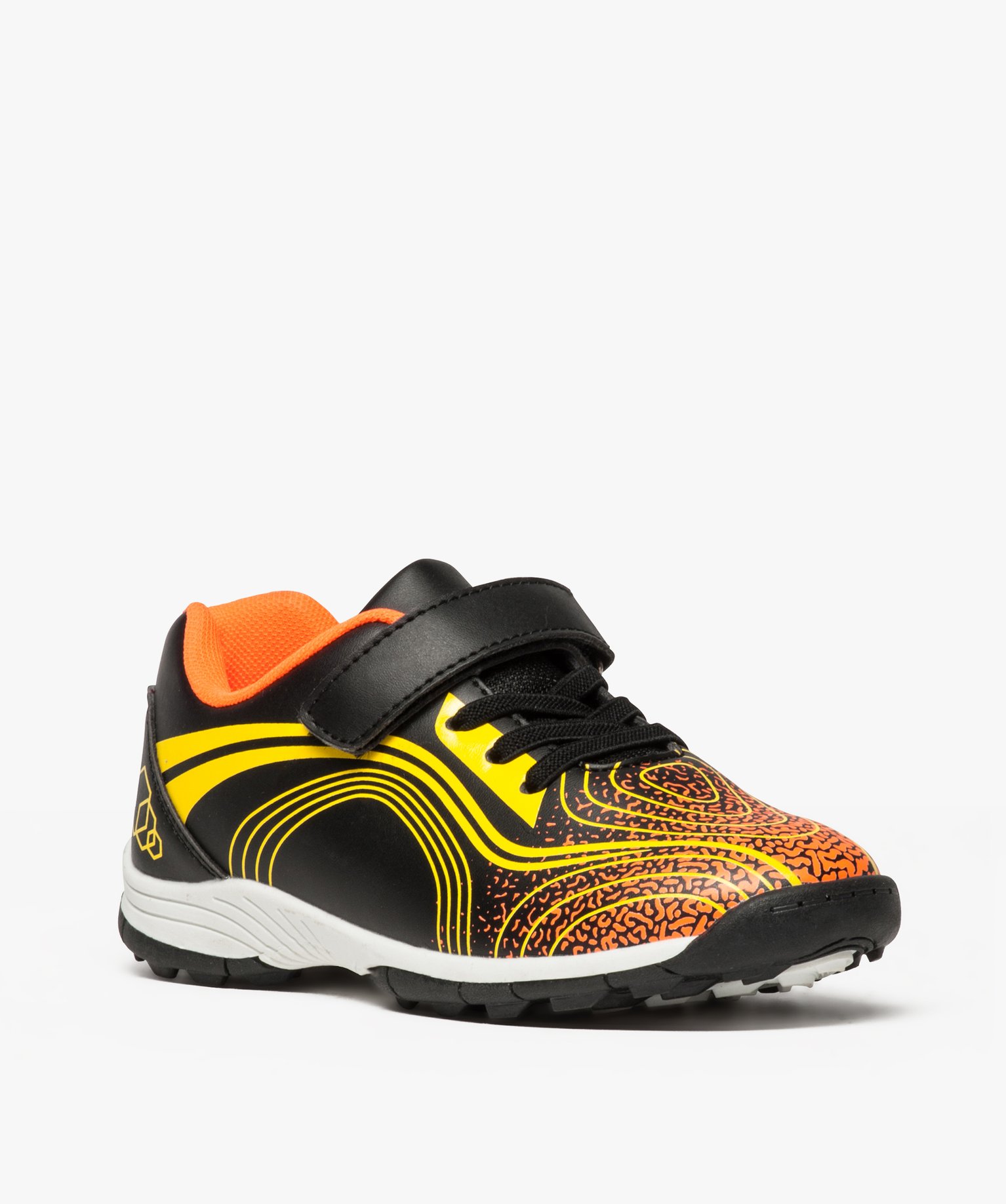 Baskets Garçon multicolores à crampons fermeture scratch d... noir | GEMO