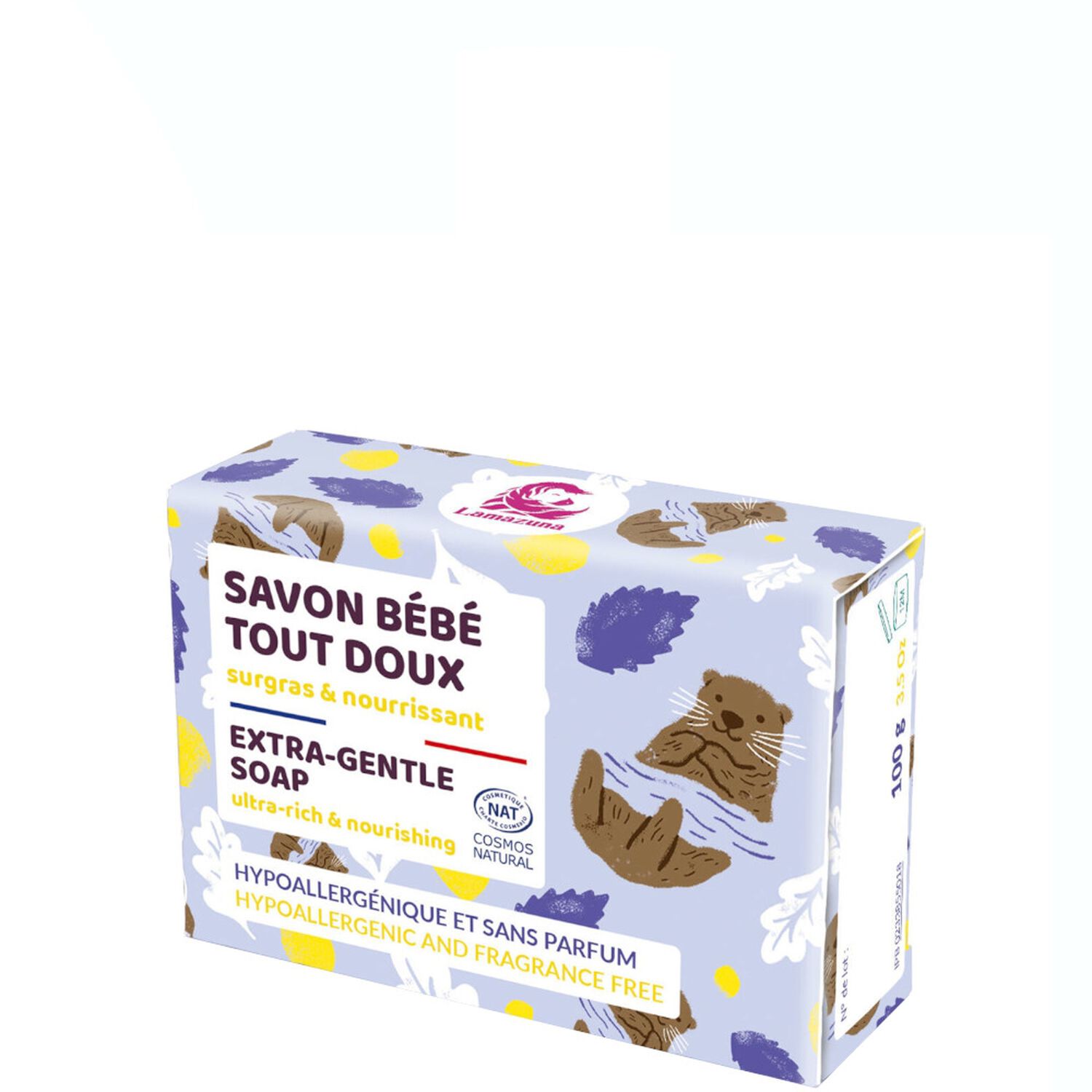 Lamazuna Savon Bébé Tout Doux Surgras & Nourrissant 100g