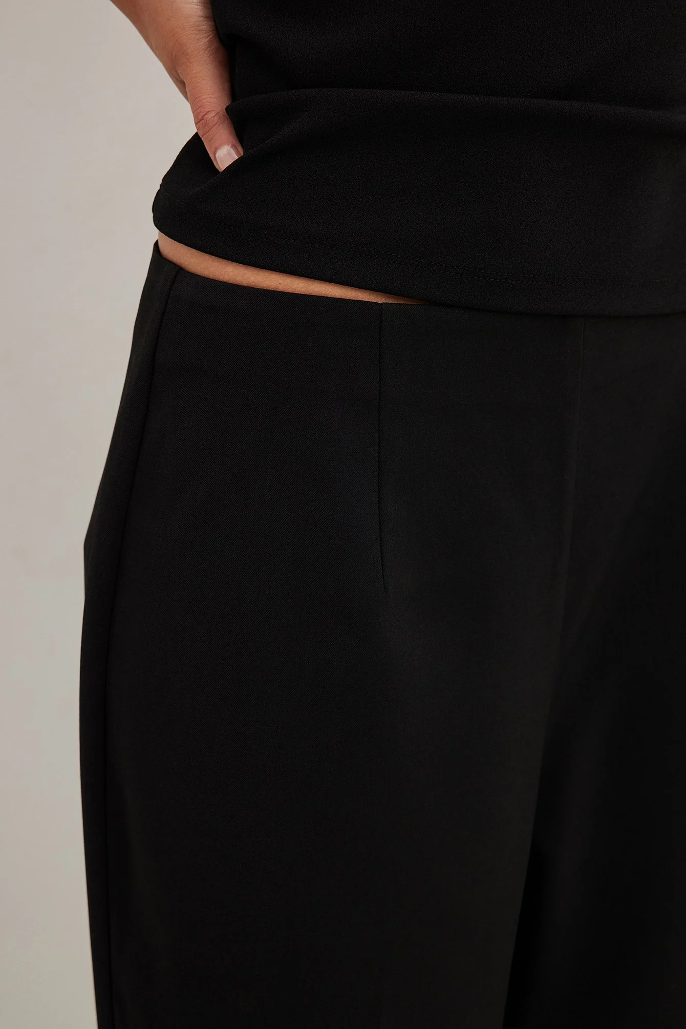 Tailored Darted High Waist Suit Pants