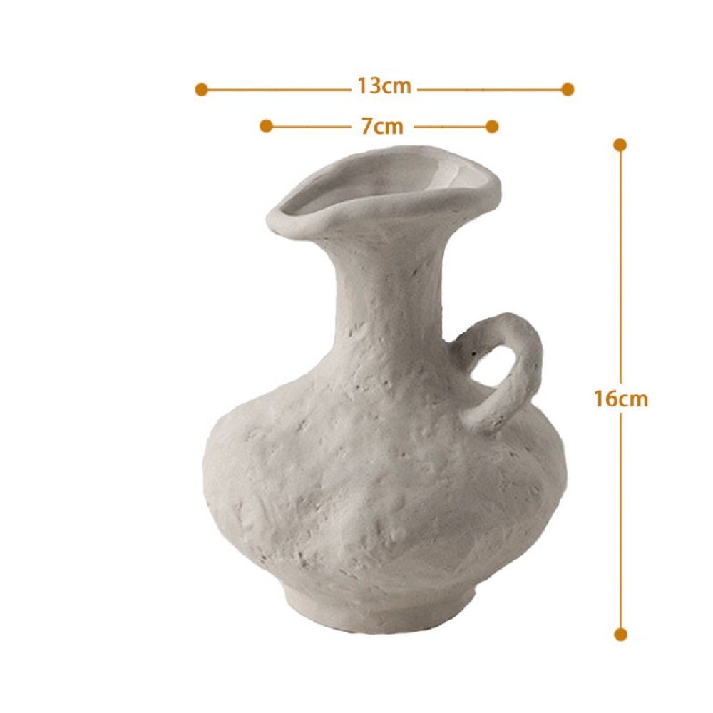 RAIKOU Dekovase Keramik Antike, Amphora Tisch Blumenvasen handgefertigt (3-Teilig)