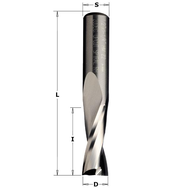CMT 191.060.11 Špirálová fréza 6 mm, stopka 6 mm