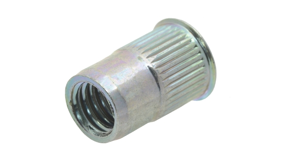 Tuerca remachable ciega Pull-Link 02ST01C06012 de acero moleteada M6 1.5-4.5 75 piezas