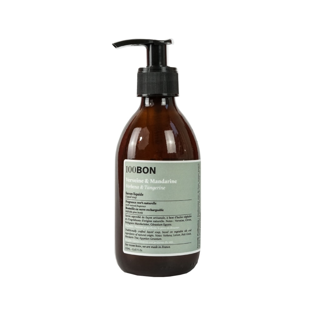 100Bon VERVEINE ET MANDARINE LIQUID SOAP 250ML SAVON LIQUIDE