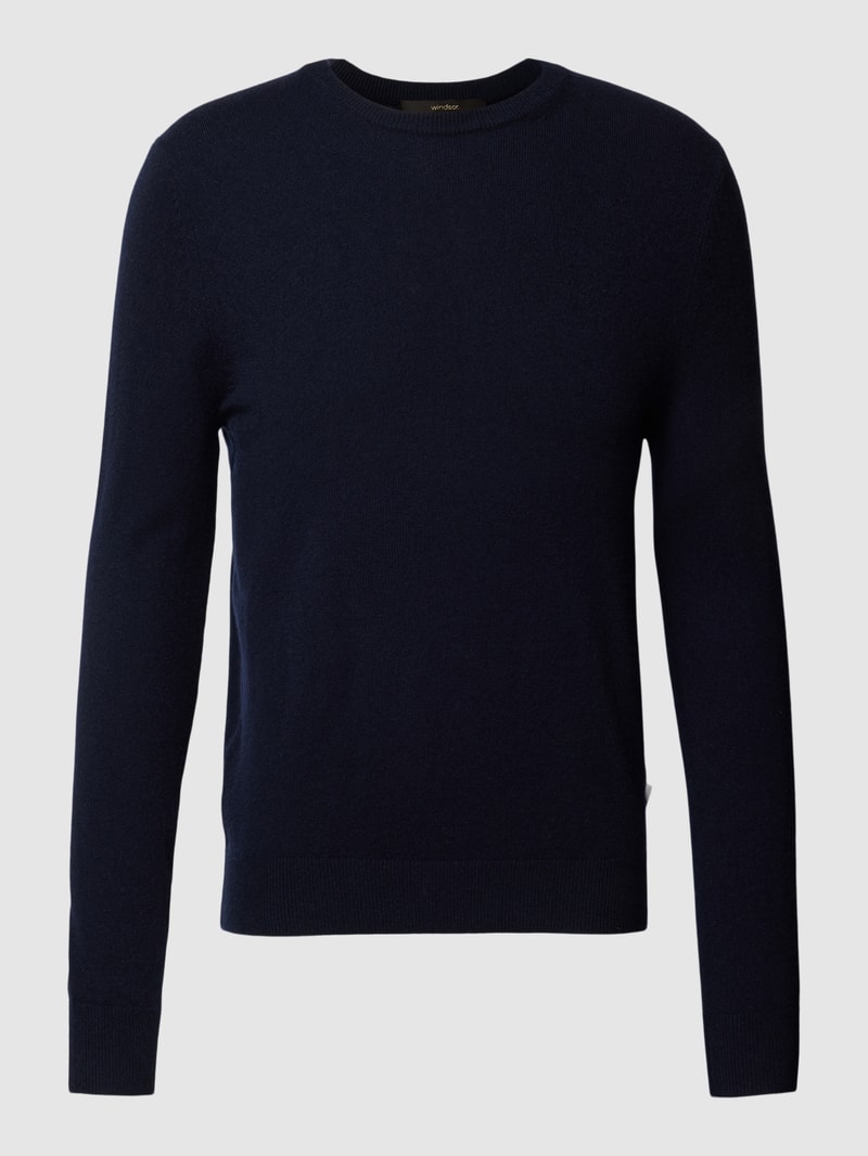 Strickpullover aus Kaschmir Modell 'Cashmono' in marineblau