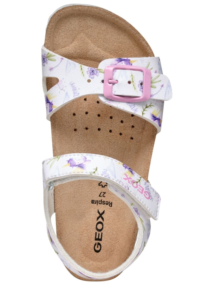 Geox Sandalen in Weiß/Lila günstig kaufen