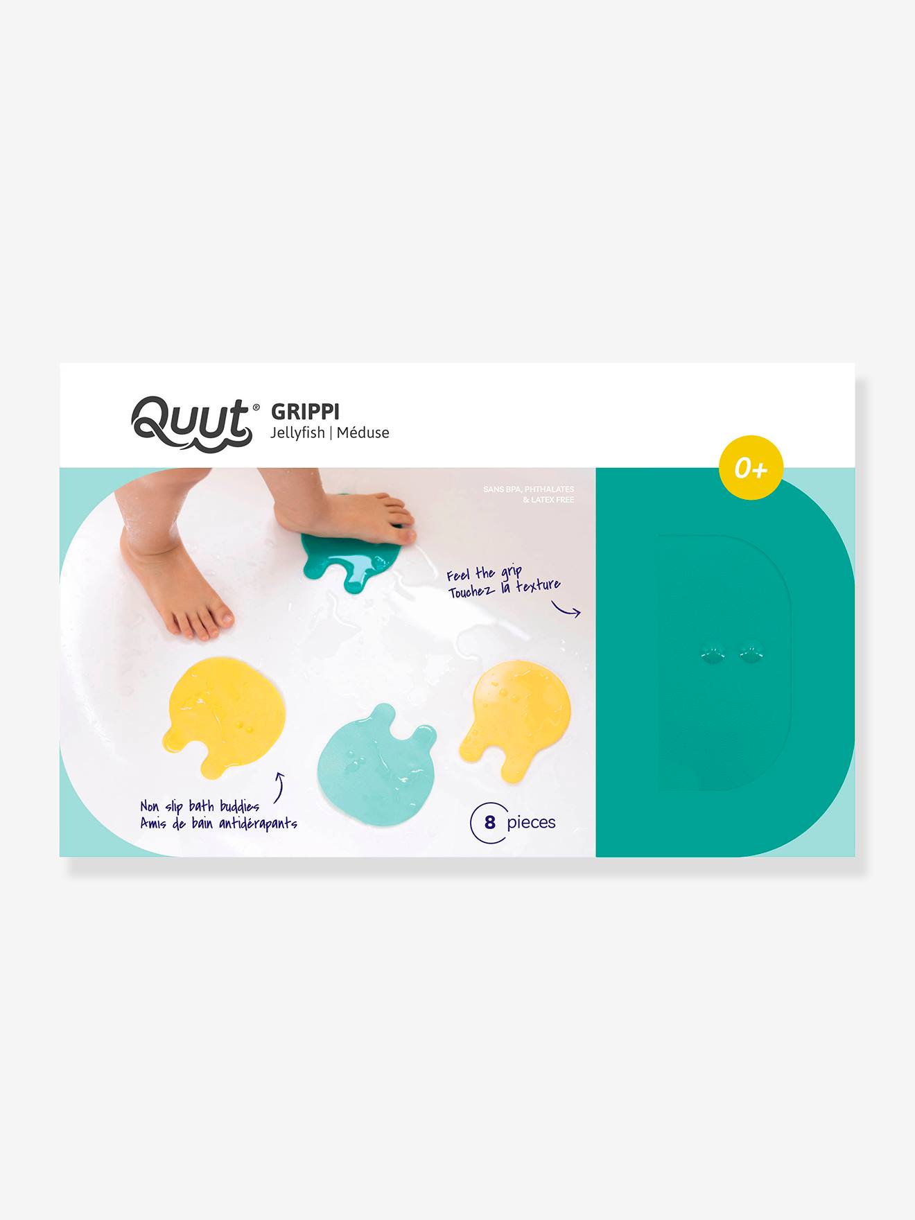 Quut Baby Badewannen-Saugmatten in Quallenform Grippi QUUT - violett