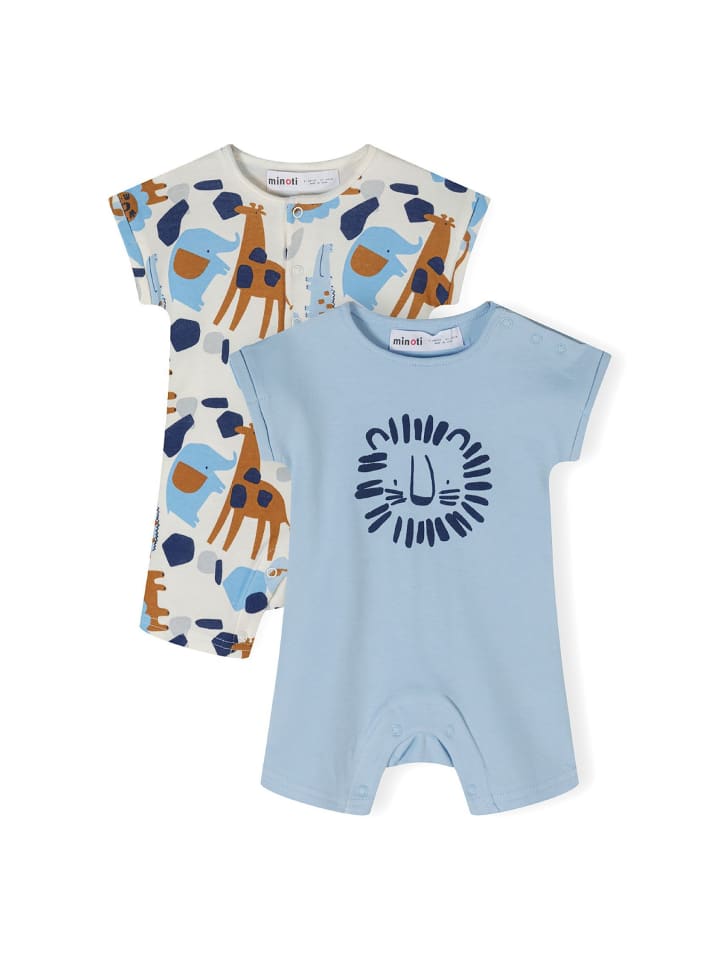Minoti 2er. Set: Strampler 24babypack19 in hellblau günstig kaufen