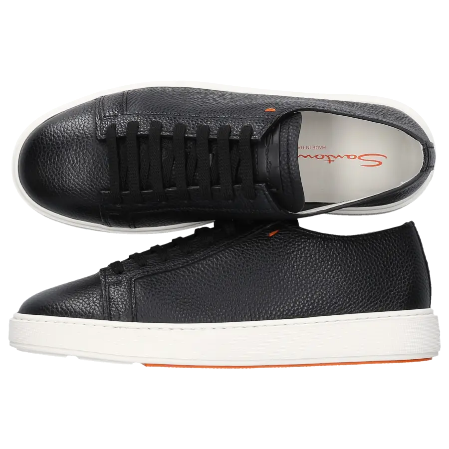 Santoni - Sneaker low 21430 Kalbsleder - schwarz