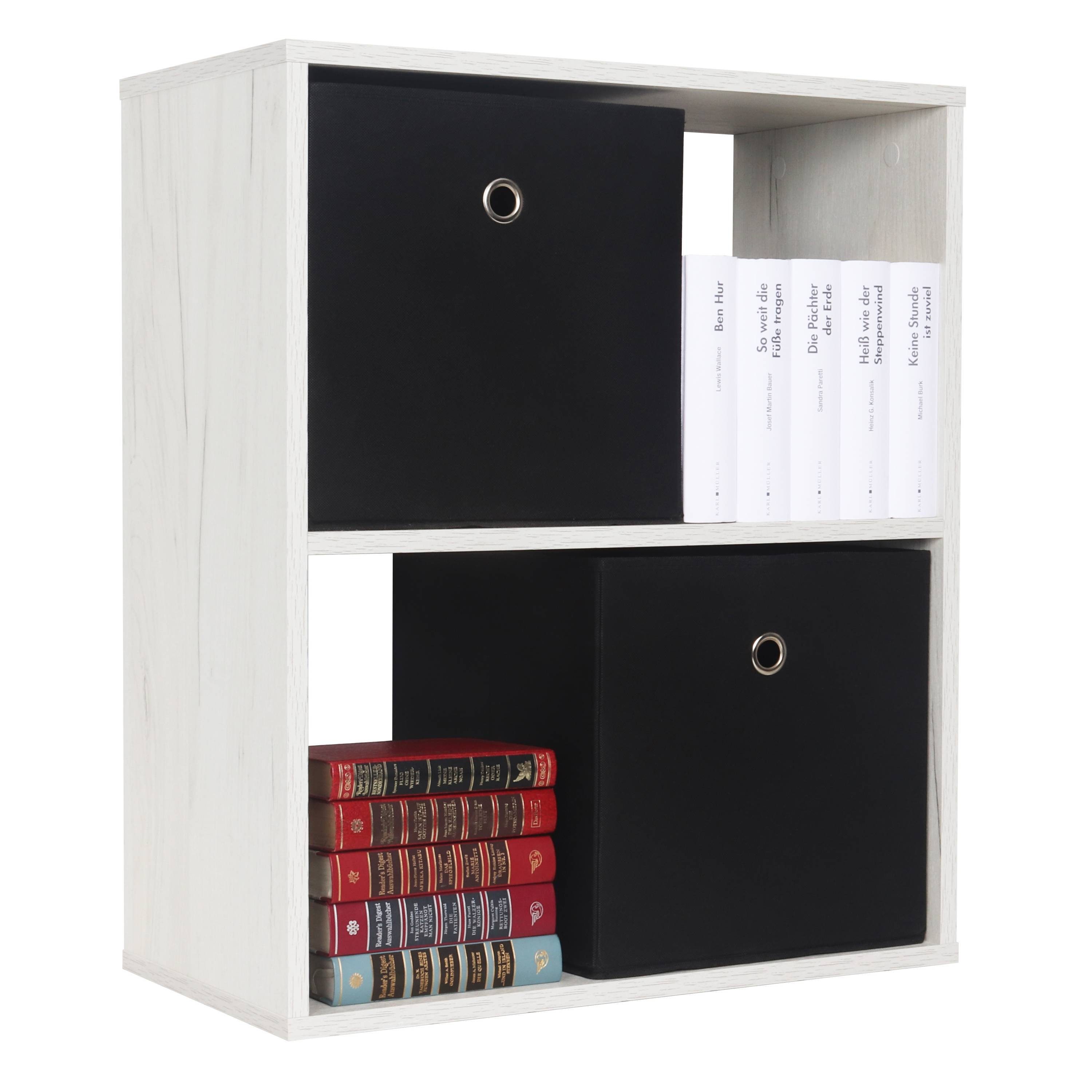RICOO Aktenregal WM111-EP, Kleiner Beistelltisch Standregal kleines Bücherregal Nachttisch Ablage