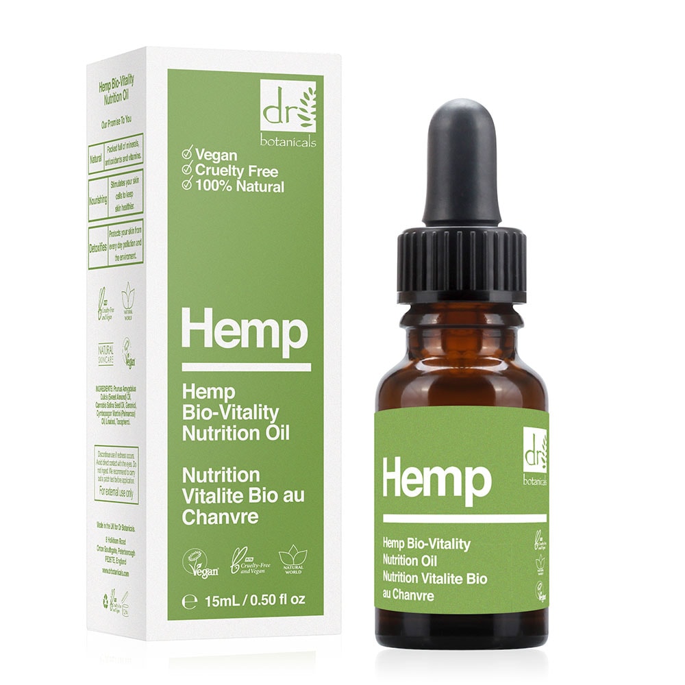 apothecary by dr botanicals Huile Visage Nourrissante au Chanvre Bio-Vitalité Huile visage