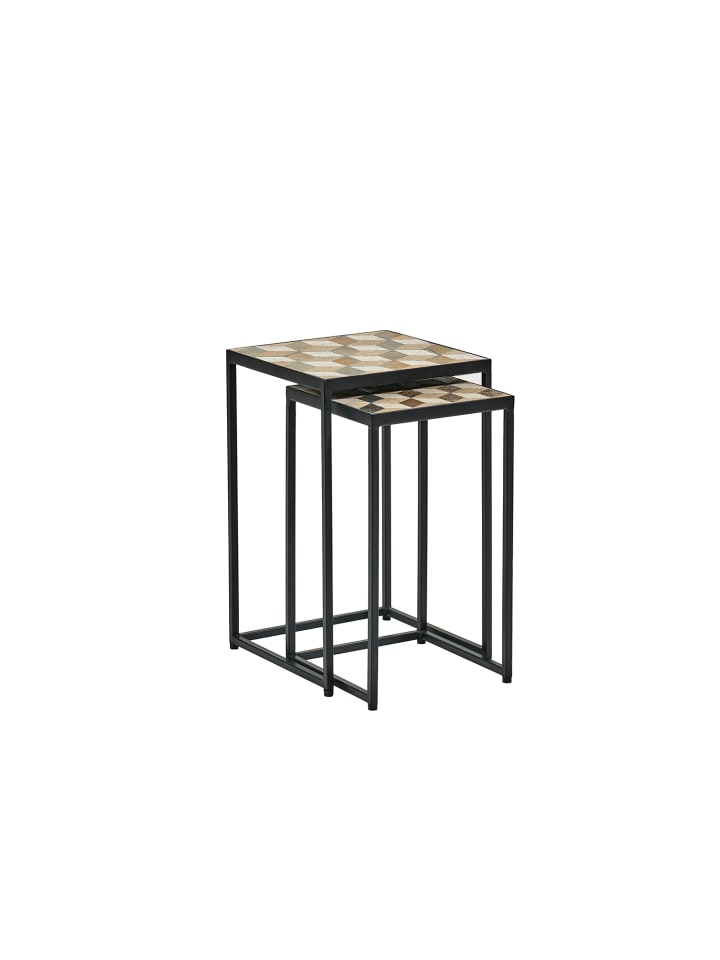 Villa Collection Beistelltisch Karv in Schwarz günstig kaufen onesize