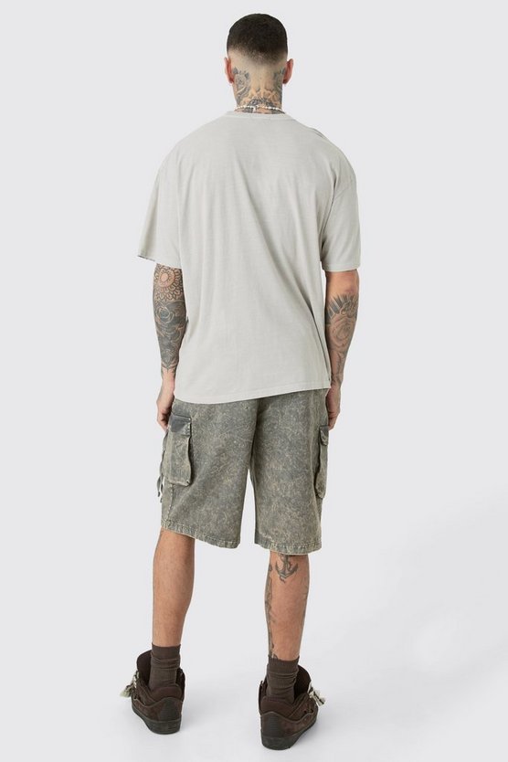Tall zerrissenes Oversize T-Shirt