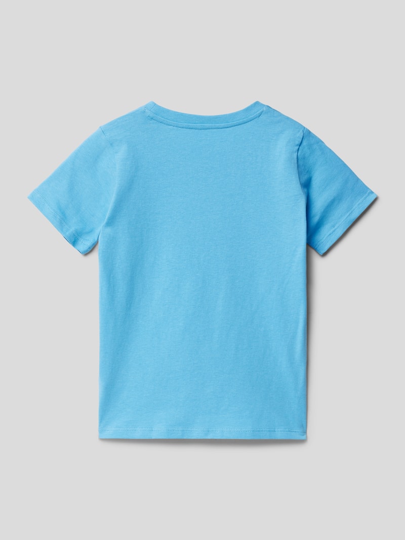 T-Shirt mit Motiv-Print in blau