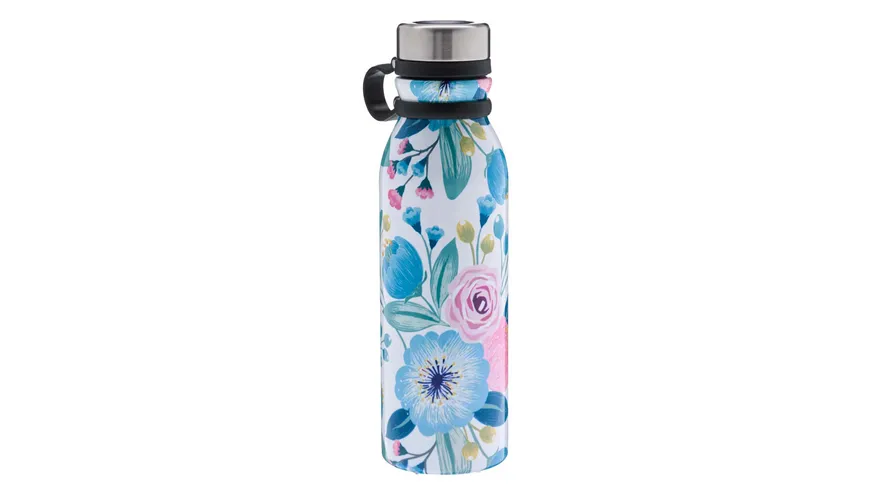 TRENDSHOP Isolierflasche Superior Flower 0,55l