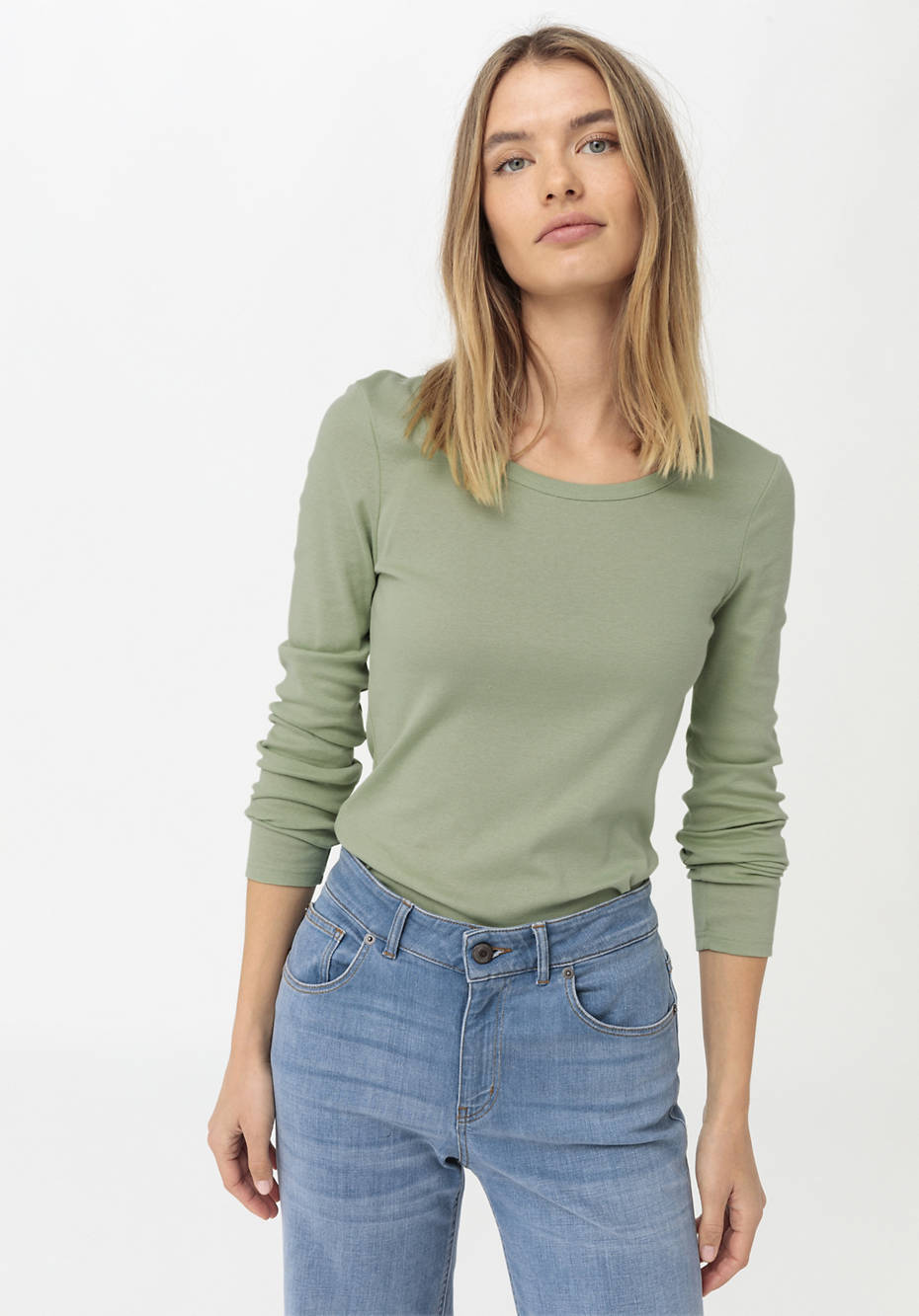 Langarm-Shirt aus reiner Bio-Baumwolle