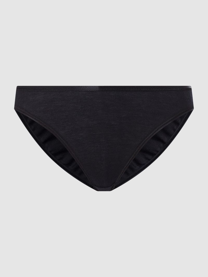 Slip aus merzerisierter Baumwolle Modell 'Cotton Seamless' in schwarz