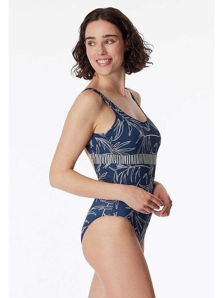 Schiesser Badeanzug in Blau günstig kaufen