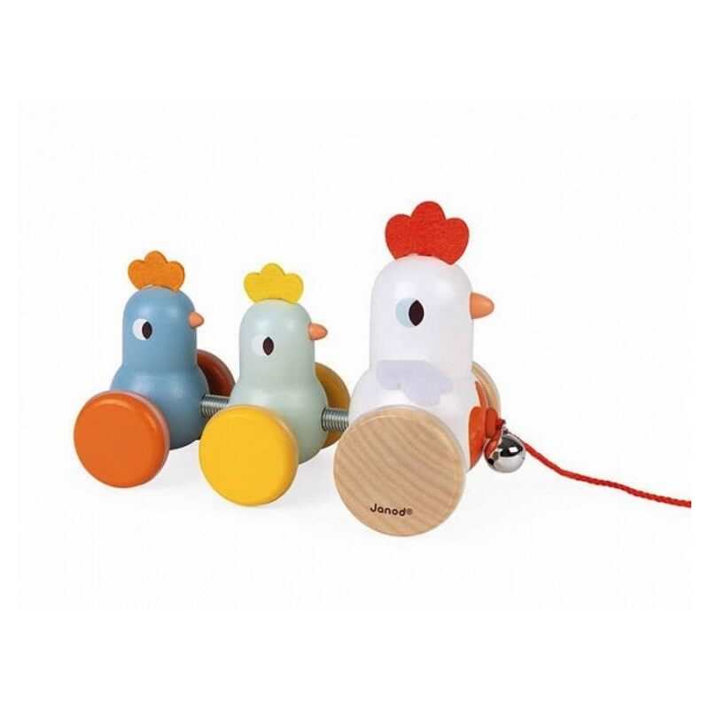 Poule et poussins à tirer