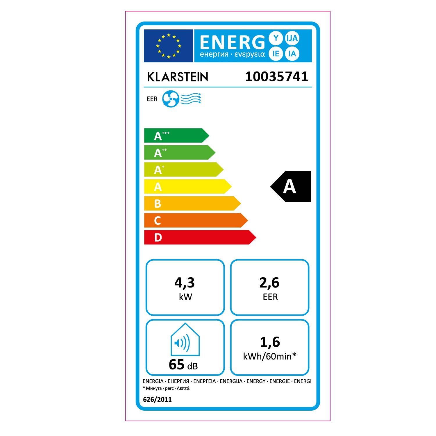 Klarstein Klimagerät Max Breeze Smart, Klimagerät mobil Air Conditioner Kühlgerät Luftkühler