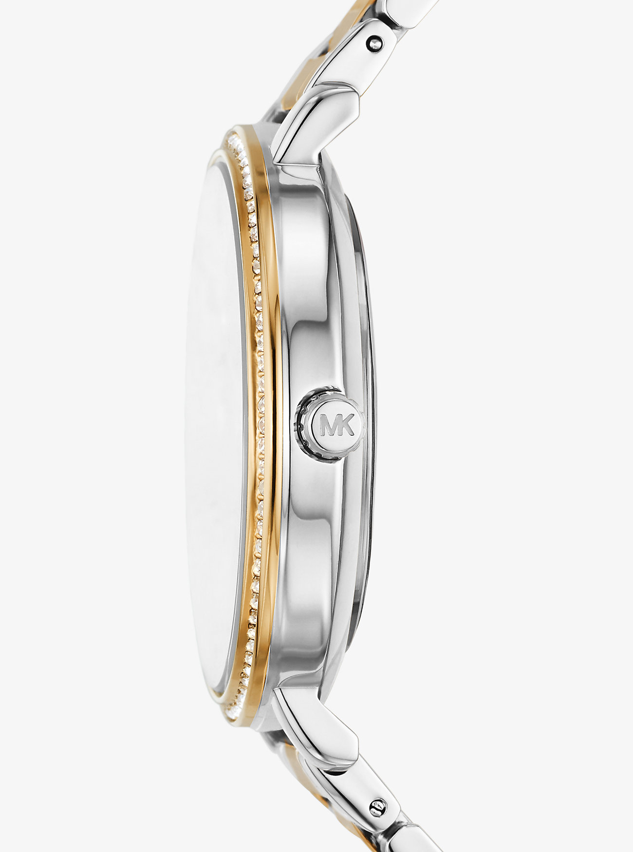 Pyper Pavé Tofarget Logo Klokke – TWO TONE