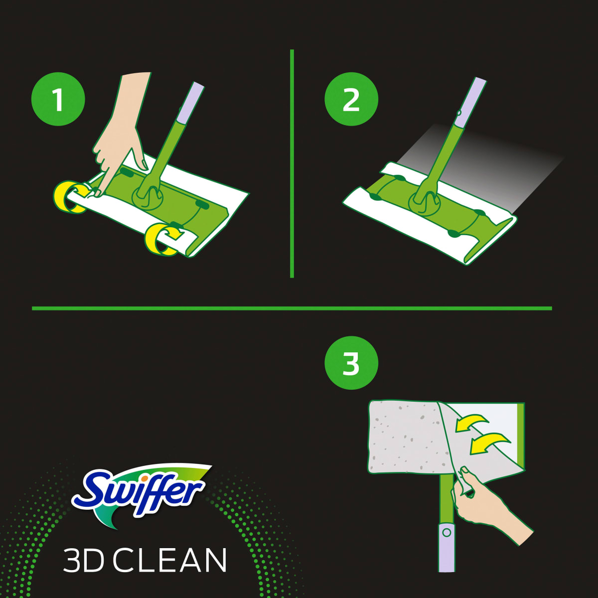Trockene Bodentücher 3D Nachfüllpack, 14 St