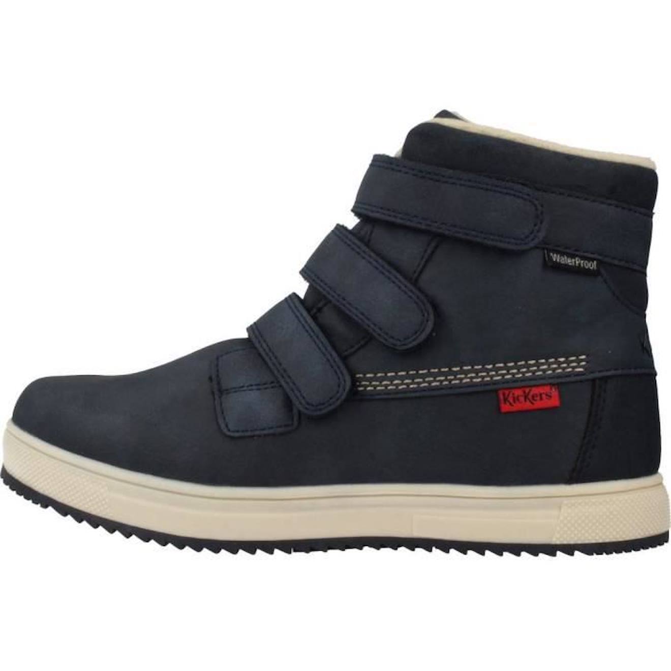 Kickers Basket haute Synthétique Garçon Marine bleu