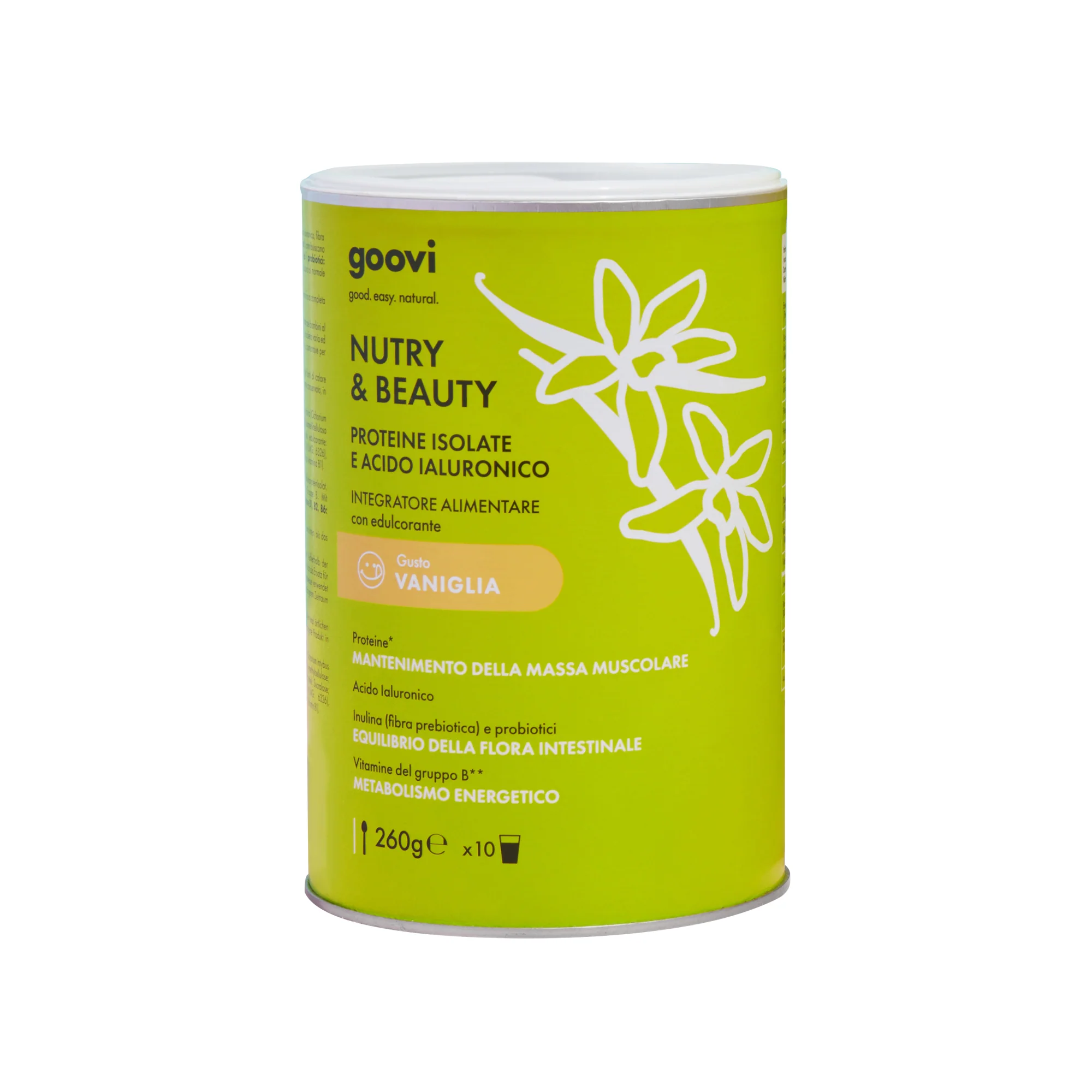 Proteiinijauheen ravintolisät - Vanilja NUTRY & BAUTY - Lihas- ja nivellisä, kehon ja detox-lisä