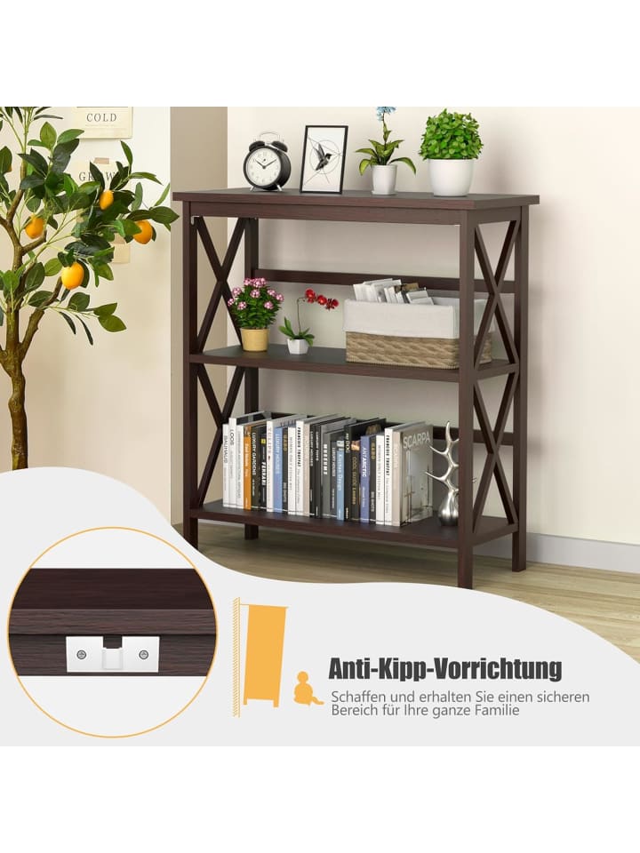 COSTWAY Konsolentisch Holz in Braun günstig kaufen onesize