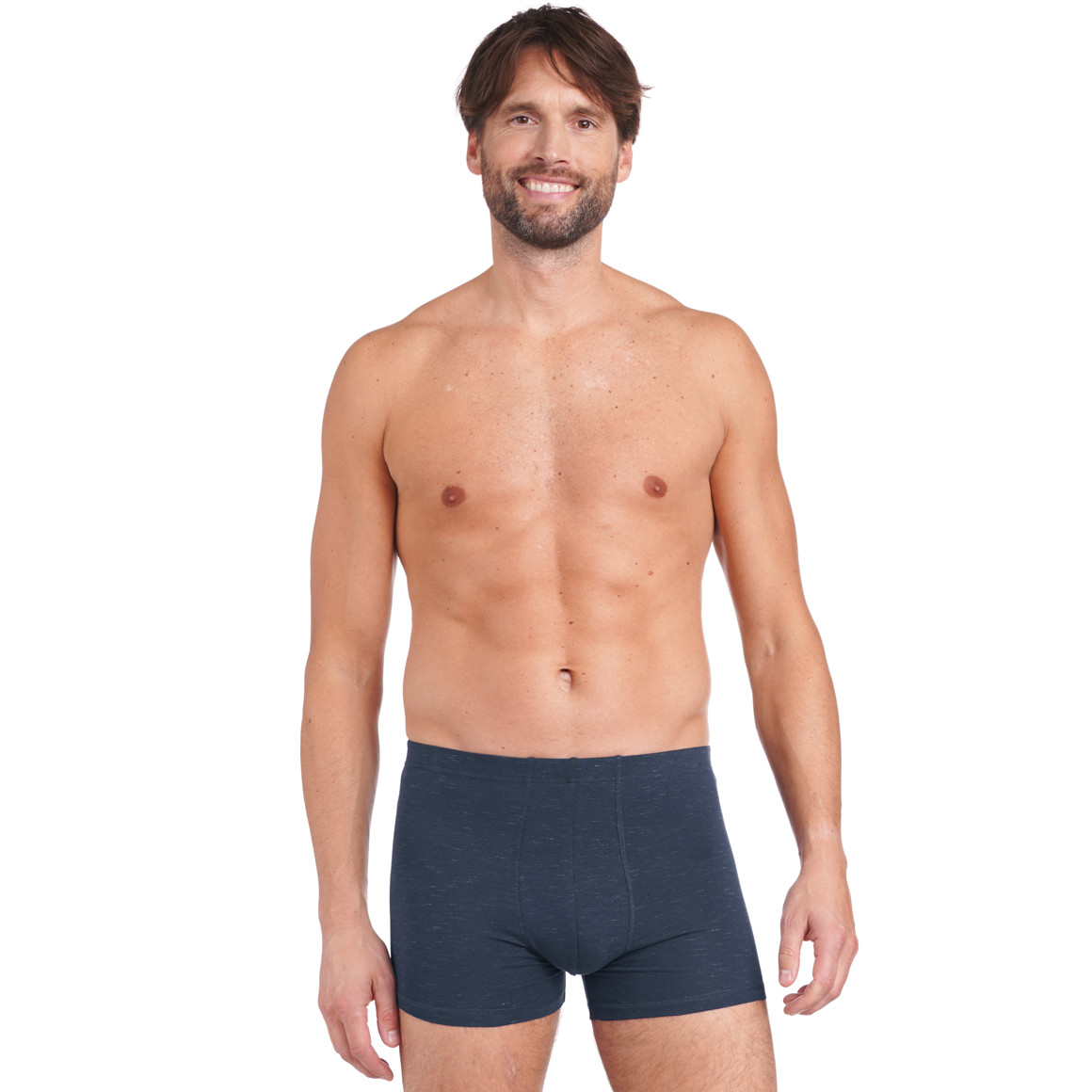 Herren Retroshorts in Melange-Optik