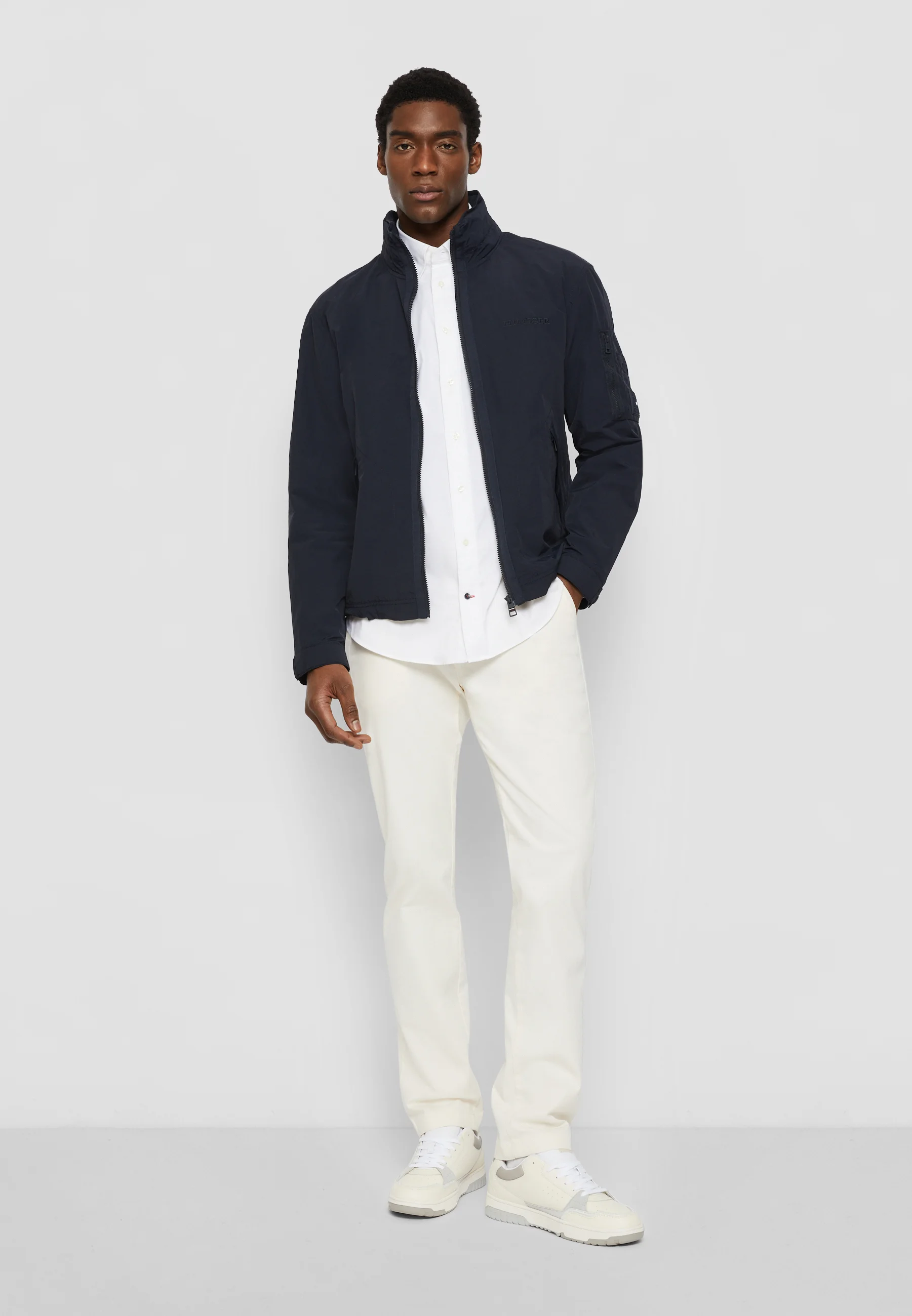 Tommy Hilfiger Chaqueta de cuello alto mixto - Chaqueta ligera