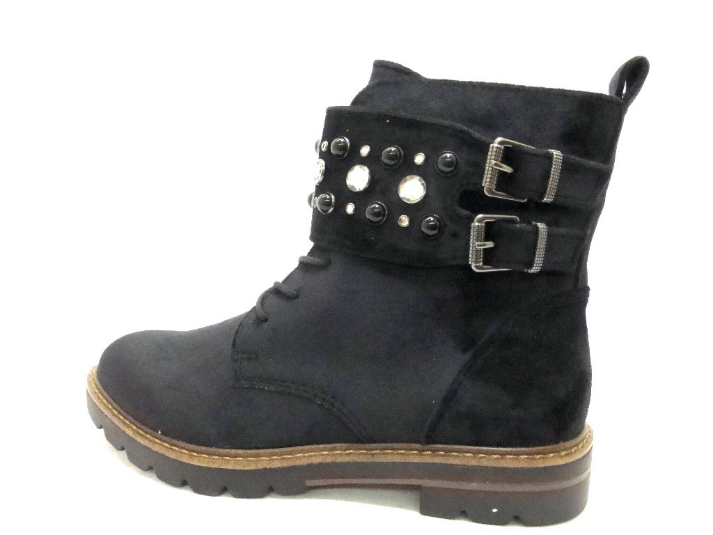 MARCO TOZZI Schnür-Stiefeletten schwarz
