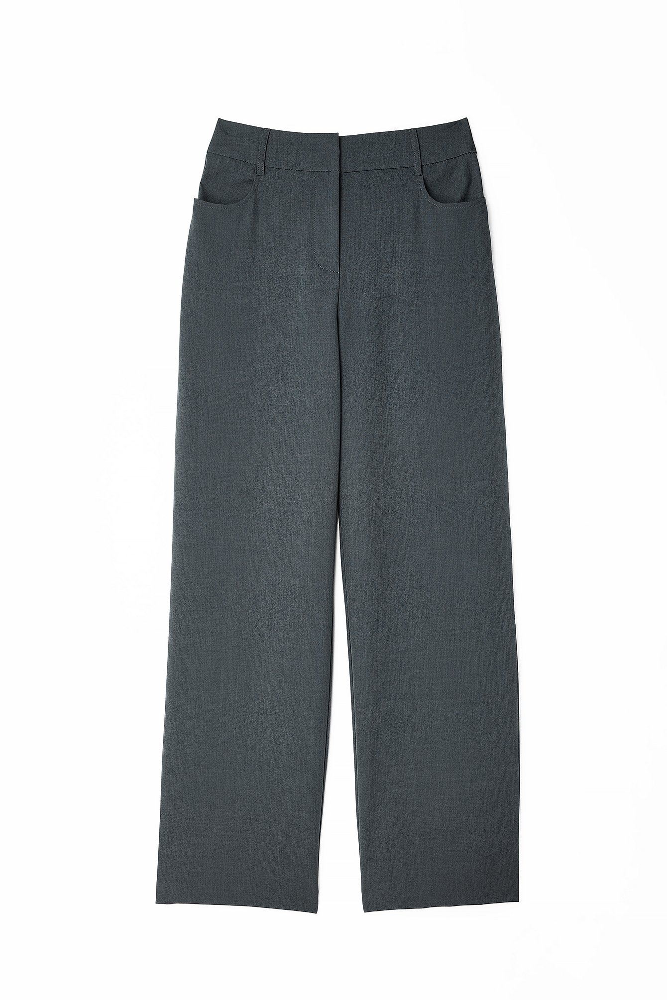 Anzughose mit hoher Taille und normaler Passform