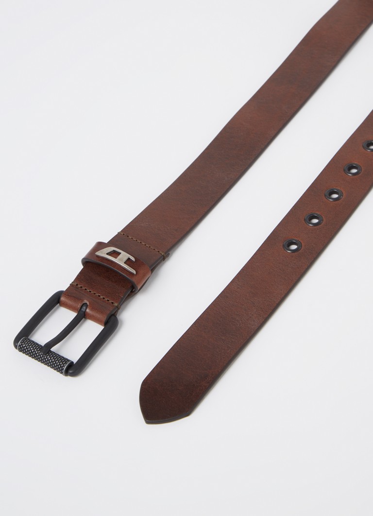 Ceinture en cuir Diesel B-Dave Li avec logo