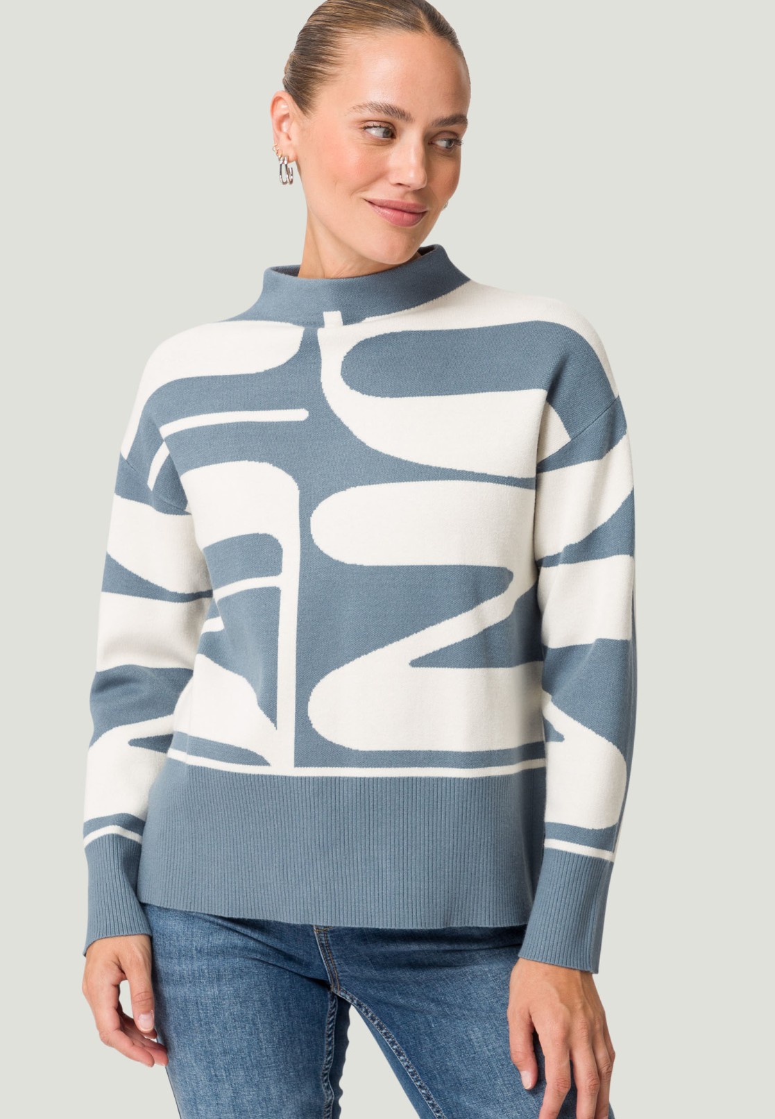 Strickpullover mit Allover-Muster
