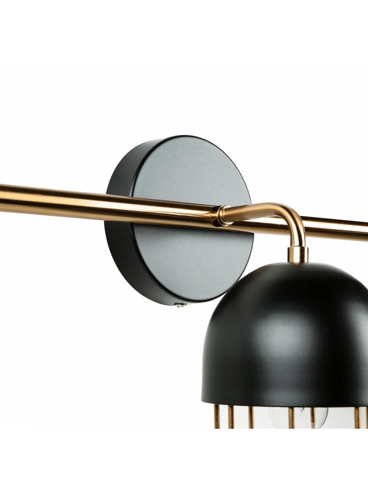 Licht-Erlebnisse Wandlampe in Schwarz Gold günstig kaufen onesize