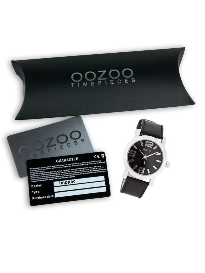 Oozoo Analog-Armbanduhr Oozoo JR schwarz mittel (ca. 38mm) günstig kaufen onesize