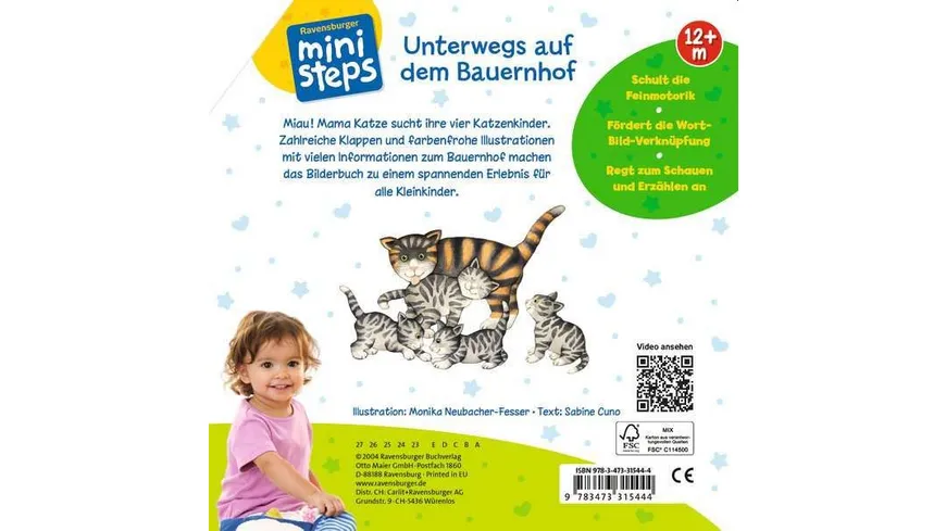 Ravensburger - ministeps - Unterwegs auf dem Bauernhof