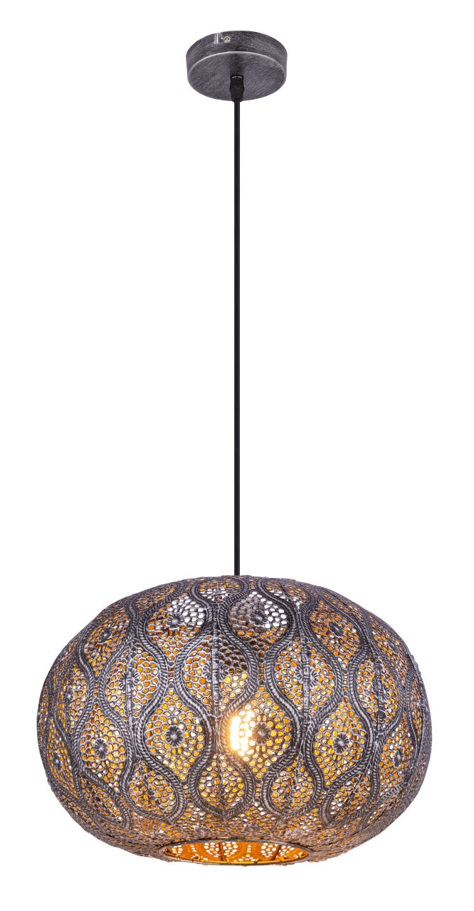 Globo Lighting - SOLERA - Hängeleuchte Metall schwarz, 1x E27