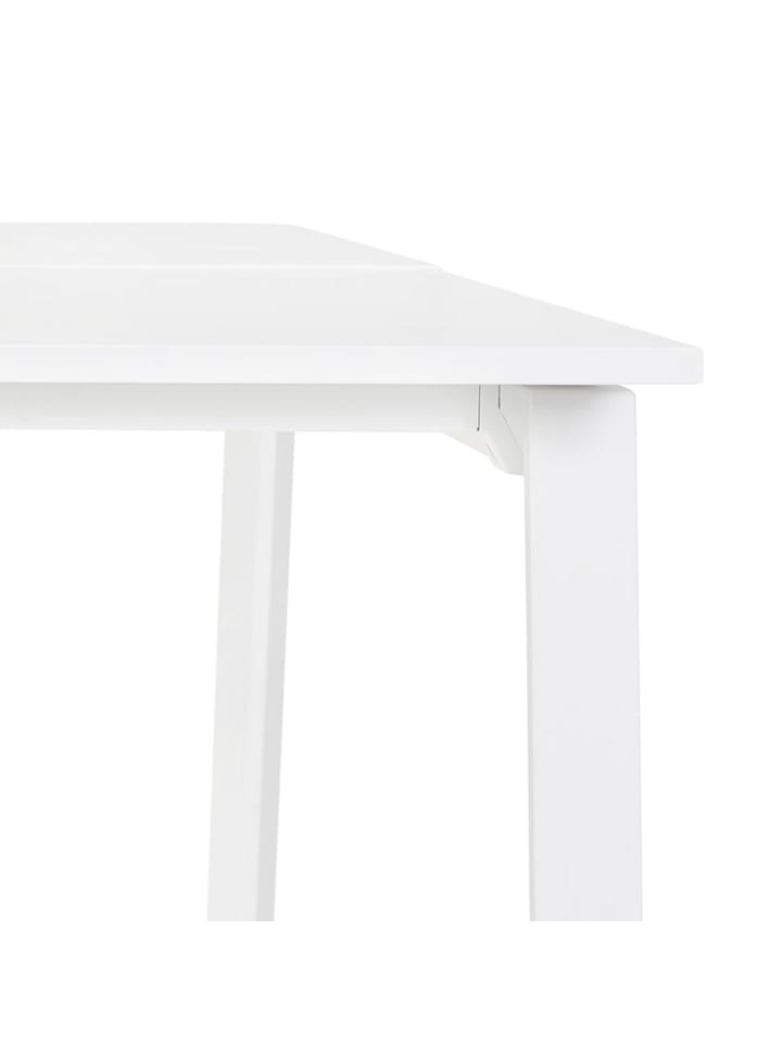 KADIMA DESIGN Schreibtisch MDF & Metall, modern minimalistisch, 140x140 cm in Weiß günstig kaufen