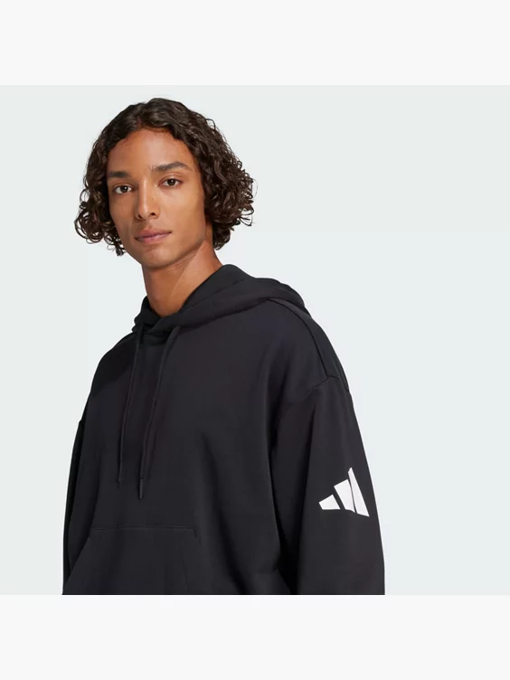 adidas Essentials Loose-Fit 3-Streifen Logo French Terry Hoodie