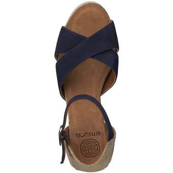 Unisa Keilsandale in blau