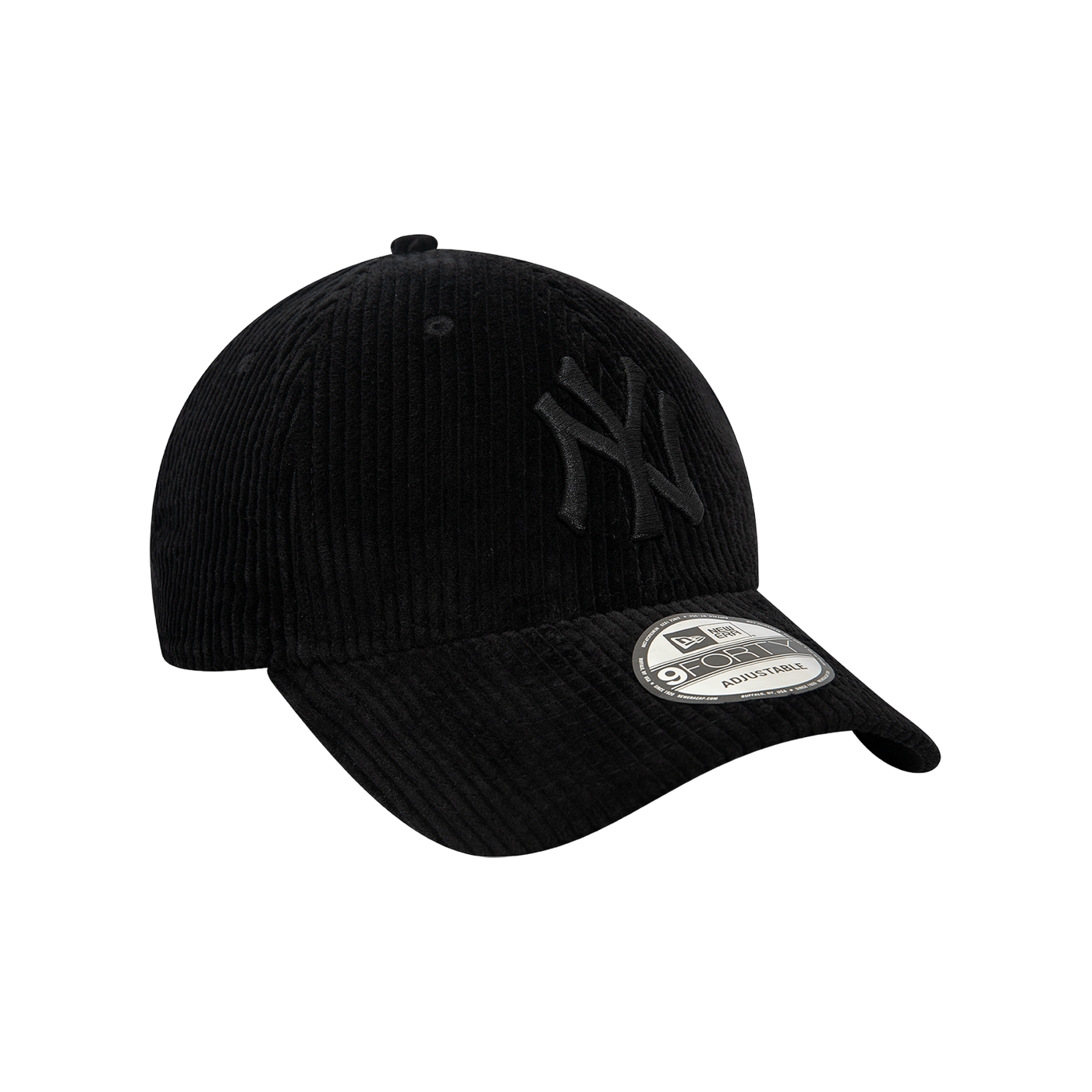 New Era MLB New York Yankees Cord 9Forty Cap Schwarz
