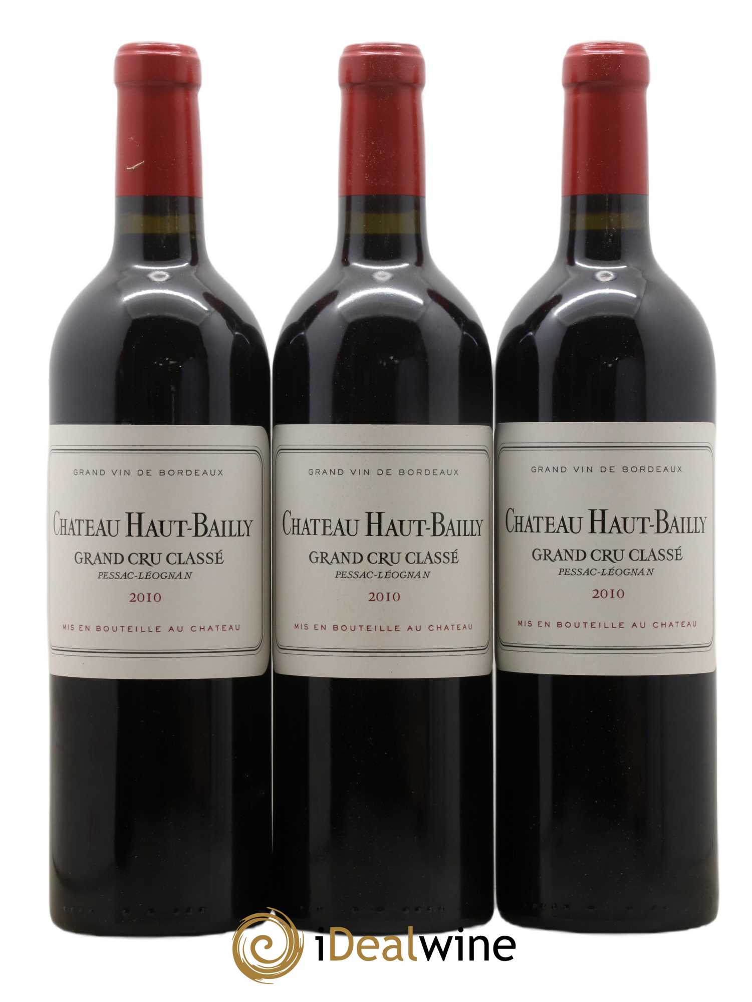 Château Haut-Bailly Cru Classé de Graves  2010 - Lot de 6 Bouteilles
