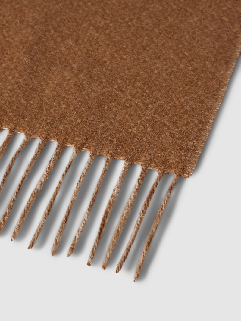 Schal mit Label-Detail in cognac