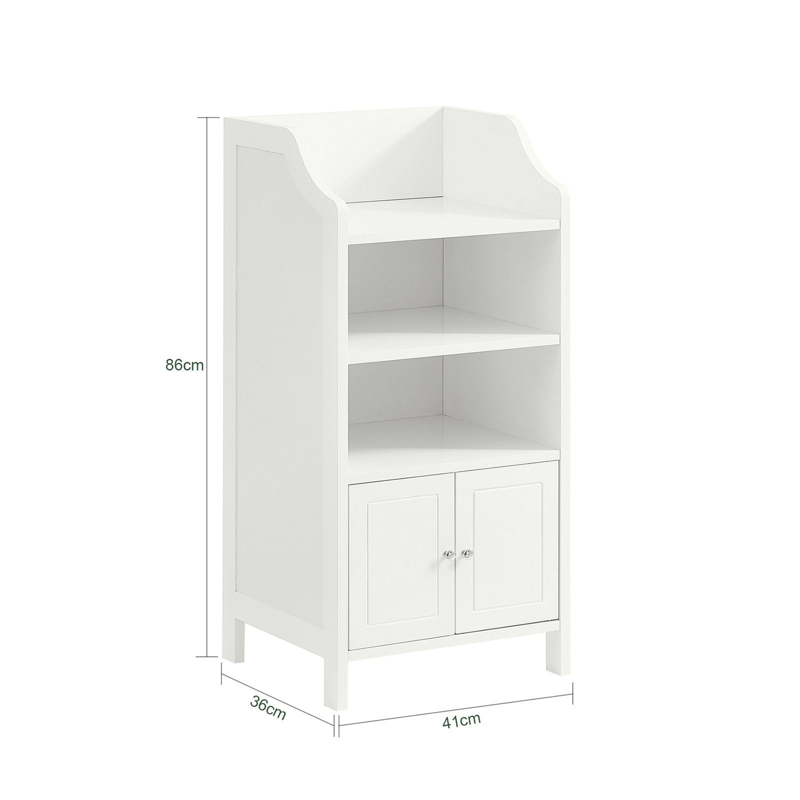 SoBuy Badkommode BZR56, Badschrank Badezimmerschrank Aufbewahrungsschrank