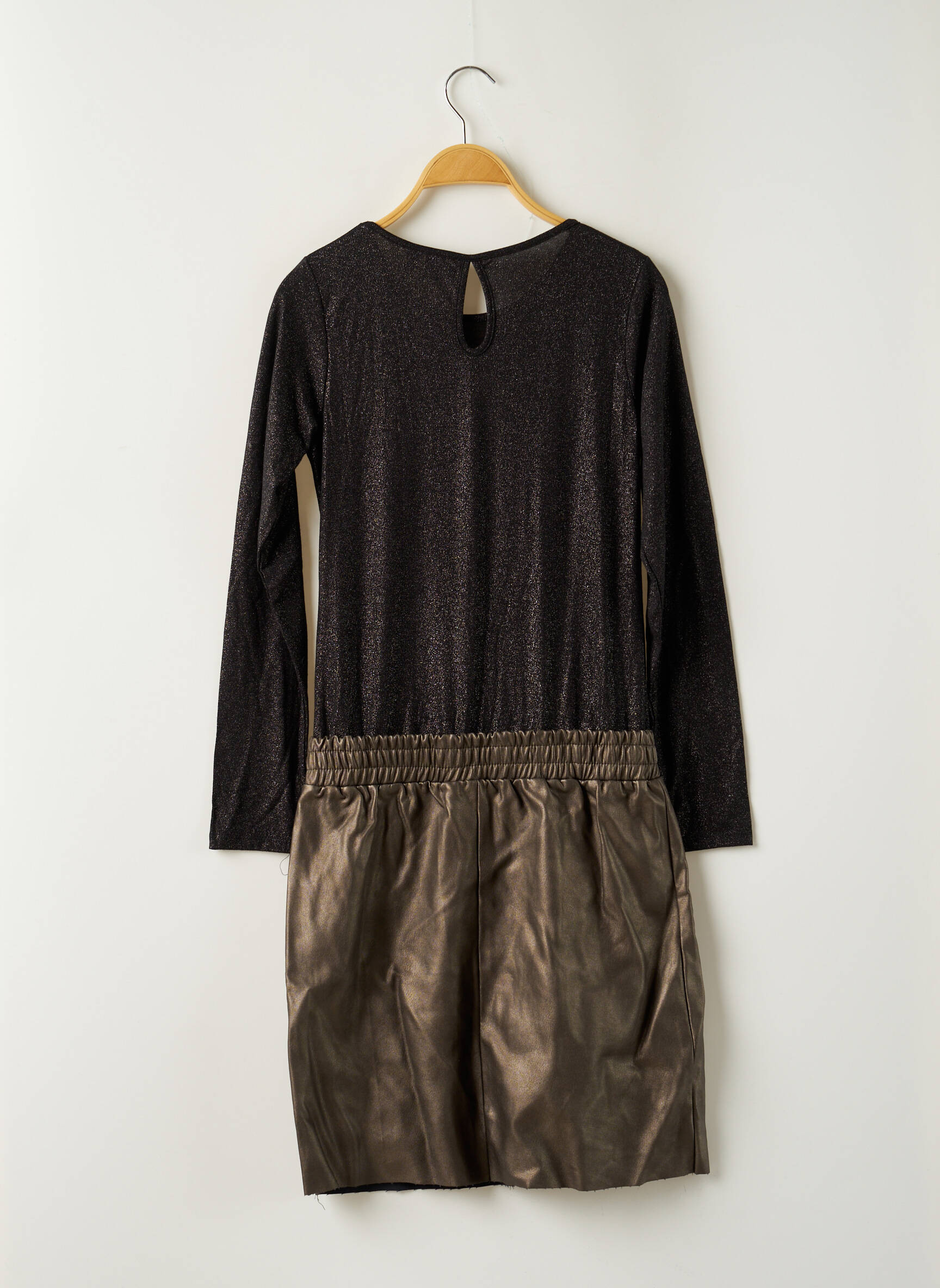 Beckaro Robes Mi Longues Fille couleur noir