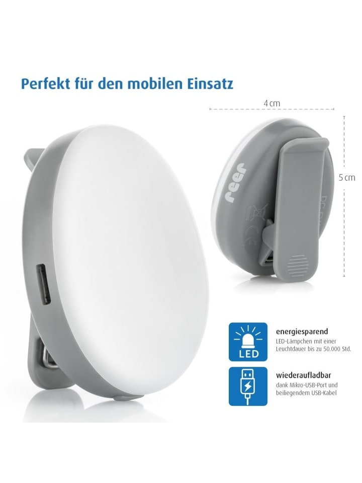 Reer ClipLight Stilllicht in Grau ab 0 Monate günstig kaufen onesize