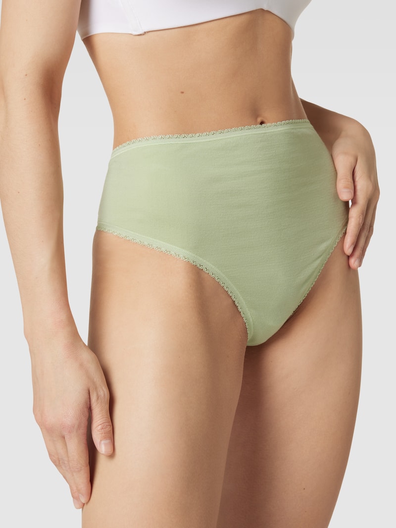 Umstands-String mit Spitzenbesatz Modell 'ELIRA G-STRING' in hellgrün